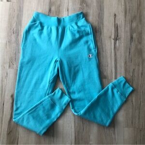 Champion Reverse Weave Women's Aqua Fleece Lined Jogger Pants